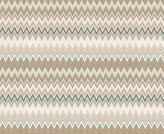 York Wallcoverings Missoni PSWP Zig Zag Green Peel and Stick Wallpaper Transitional Chevron Greens  Wallpaper - PSW1642RL