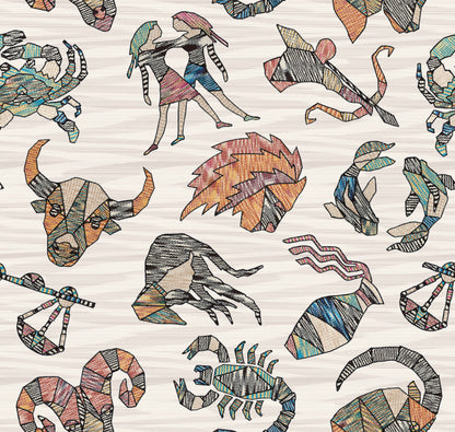 York Wallcoverings Missoni PSWP Constellations Multicolor Peel and Stick Wallpaper Bohemian Novelty Oranges  Wallpaper - PSW1644RL