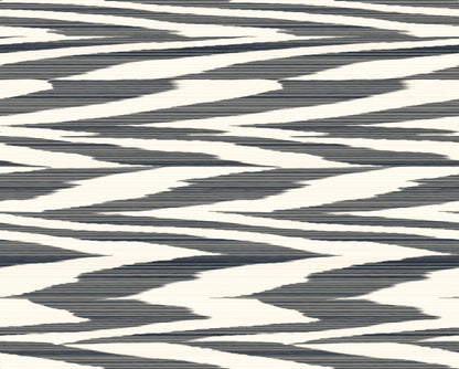 York Wallcoverings Missoni PSWP Flamed Zig Zag Black Peel and Stick Wallpaper Modern Stripes Blacks  Wallpaper - PSW1645RL