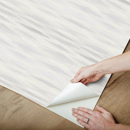 York Wallcoverings RoomMates Fireworks Warm Grey Peel and Stick Wallpaper Transitional Stripes Whites and Off-Whites  Wallpaper - PSW1647RL