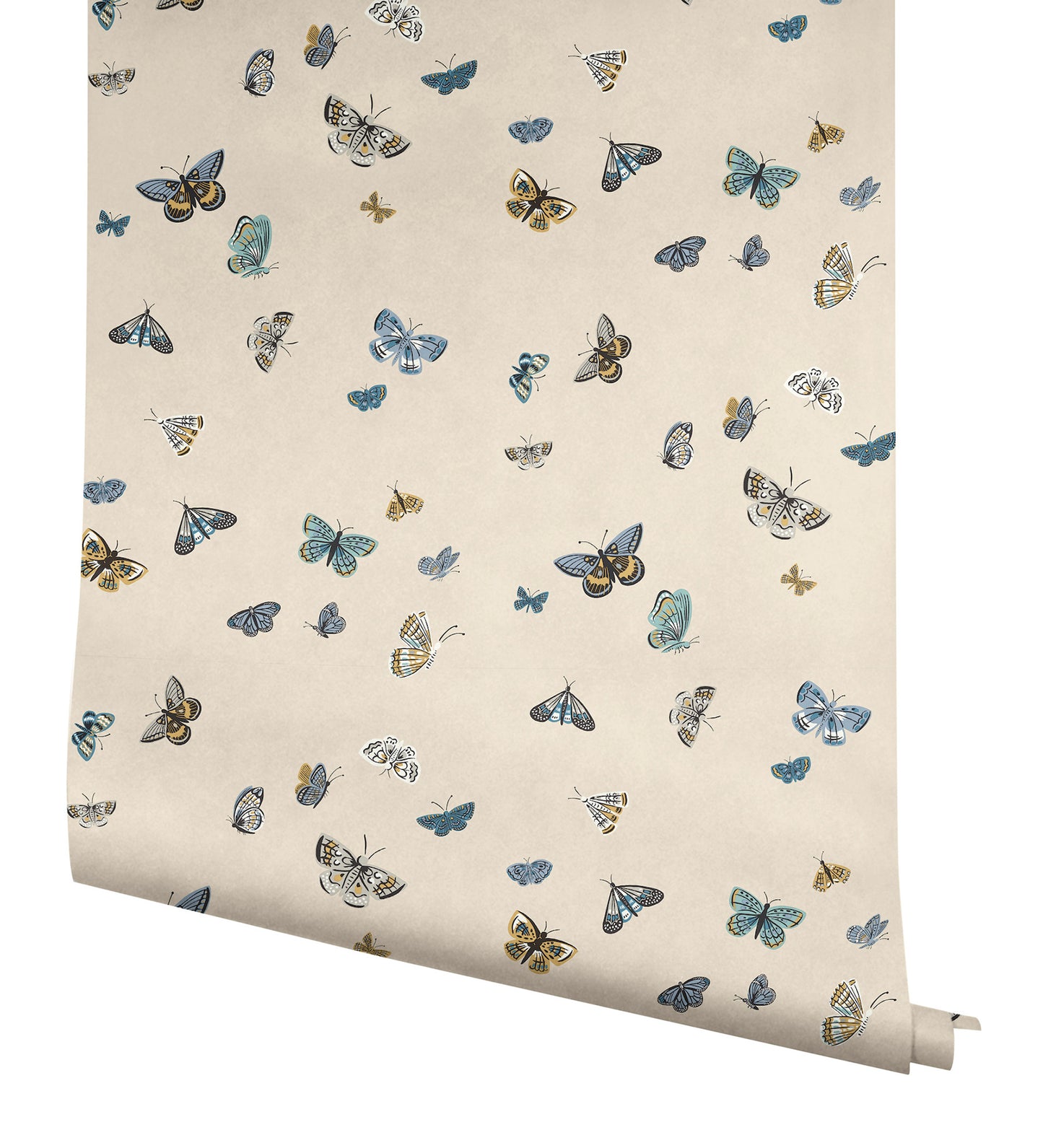 York Wallcoverings Nikki Chu Premium Peel + Stick Butterfly House Linen Peel and Stick Wallpaper Whimsical Animals and Insects Beiges  Wallpaper - PSW1649RL