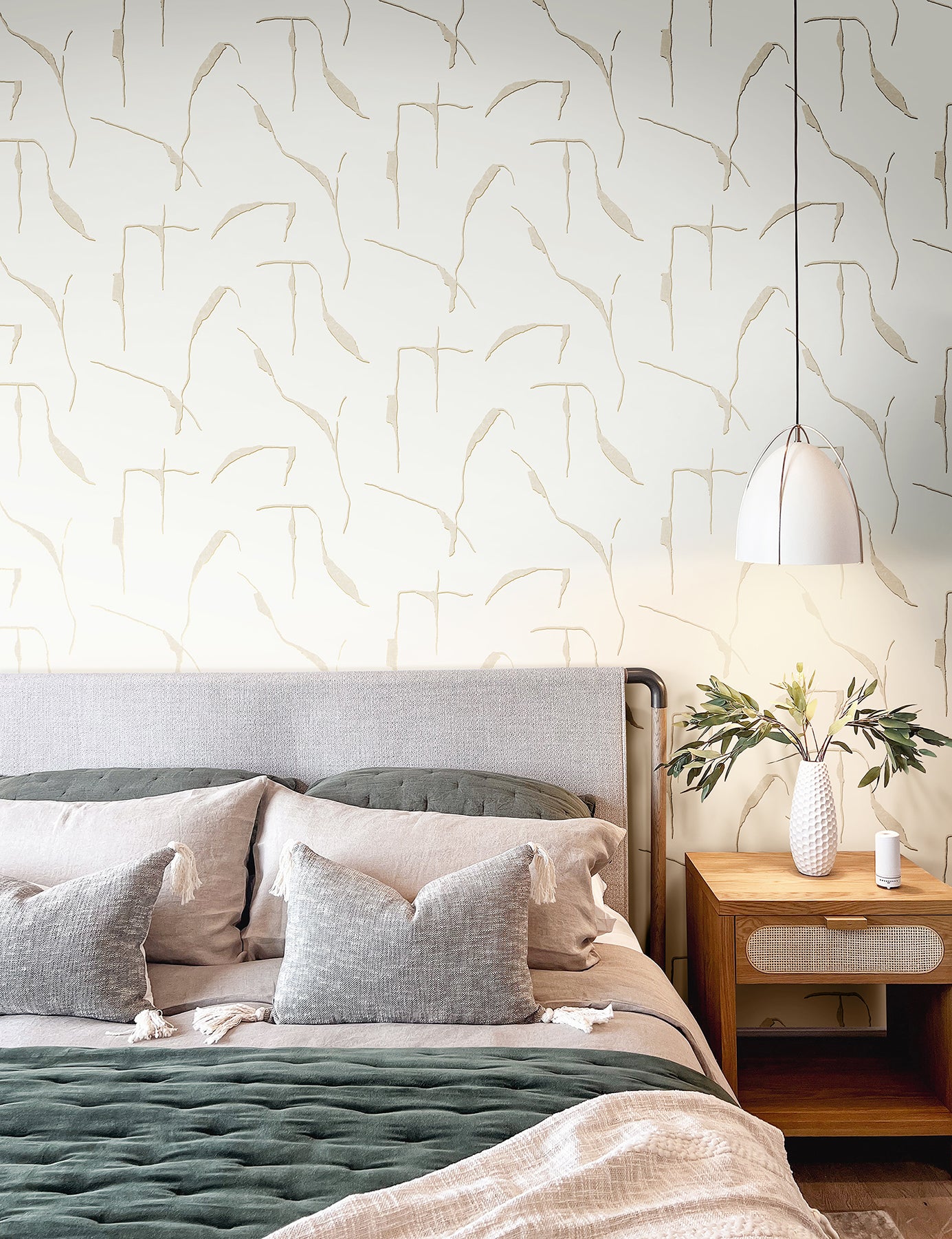 York Wallcoverings Nikki Chu Premium Peel + Stick Ivory Coast Caramel and Gold Premium Peel + Stick Wallpaper Modern Geometrics Yellows  Wallpaper - PSW1651RL