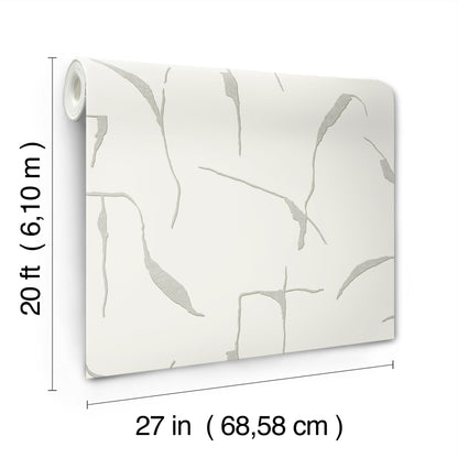 York Wallcoverings Nikki Chu Premium Peel + Stick Ivory Coast Stone and Glint Premium Peel + Stick Wallpaper Modern Geometrics Greys  Wallpaper - PSW1654RL