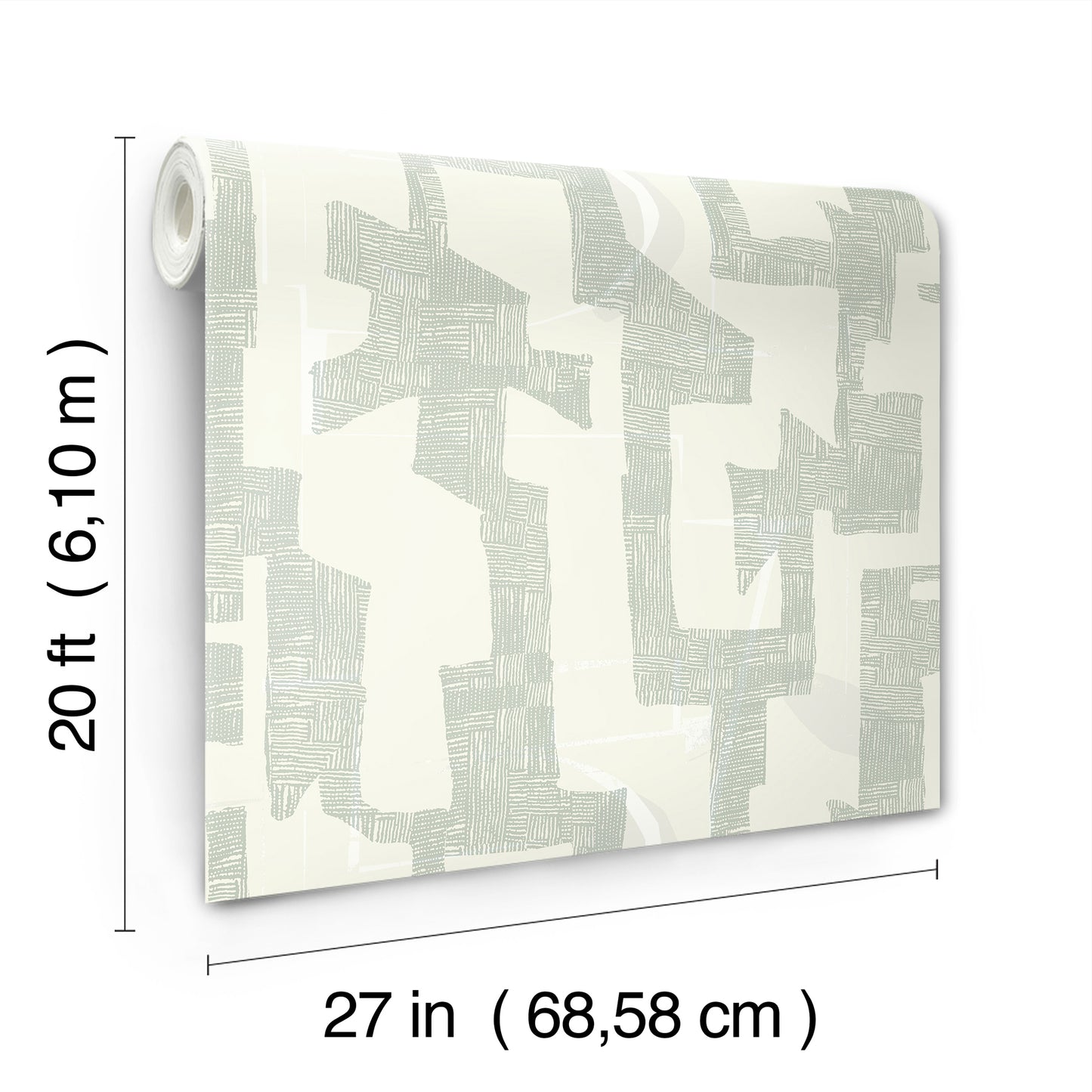 York Wallcoverings Nikki Chu Premium Peel + Stick Tribe Jade Premium Peel + Stick Wallpaper Modern Geometrics Greens  Wallpaper - PSW1668RL