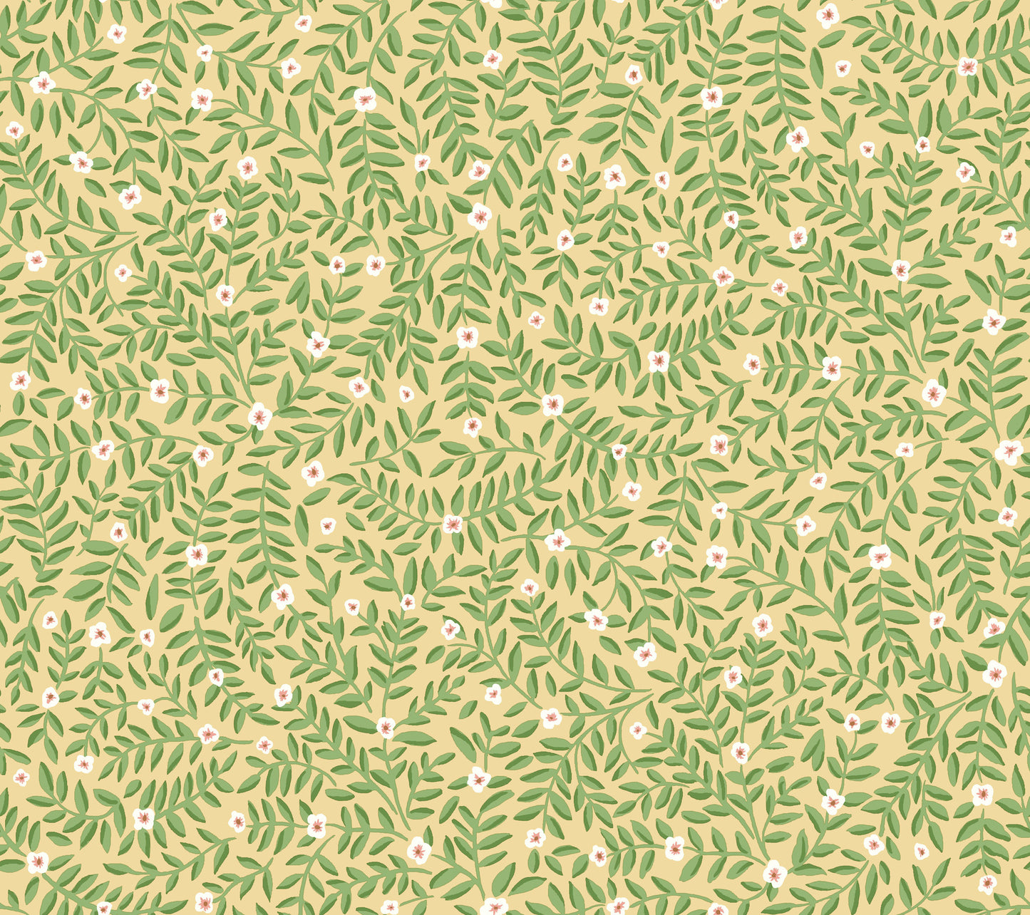 York Wallcoverings Rifle Paper Co. Elodie Gold Petite Floral Premium Peel + Stick Wallpaper Botanical Modern Gold  Wallpaper - PSW1671RL