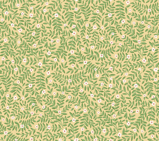 York Wallcoverings Rifle Paper Co. Elodie Gold Petite Floral Premium Peel + Stick Wallpaper Botanical Modern Gold  Wallpaper - PSW1671RL