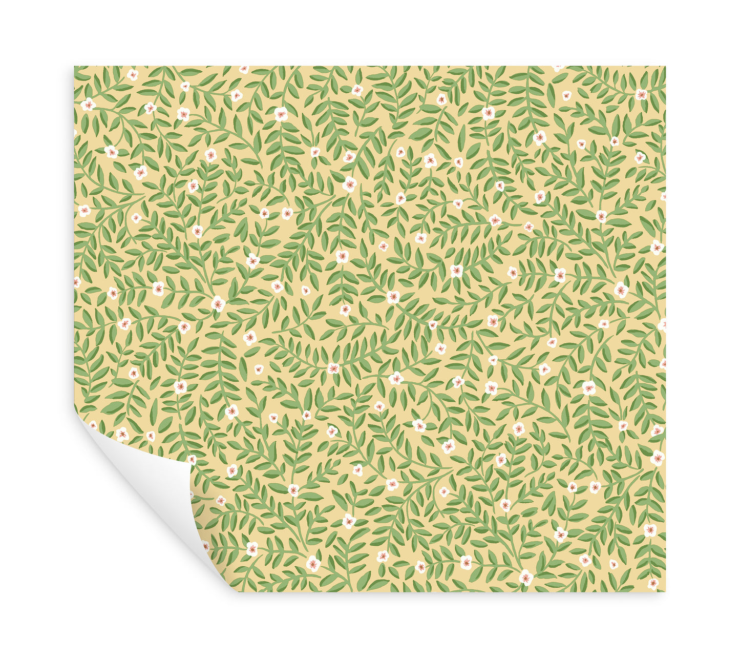 York Wallcoverings Rifle Paper Co. Elodie Gold Petite Floral Premium Peel + Stick Wallpaper Botanical Modern Gold  Wallpaper - PSW1671RL