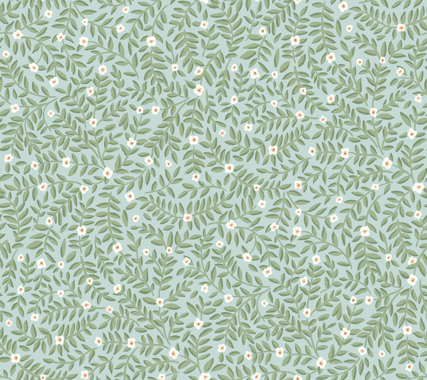York Wallcoverings Rifle Paper Co. Elodie Light Blue Petite Floral Premium Peel + Stick Wallpaper Botanical Modern Light Blue  Wallpaper - PSW1672RL