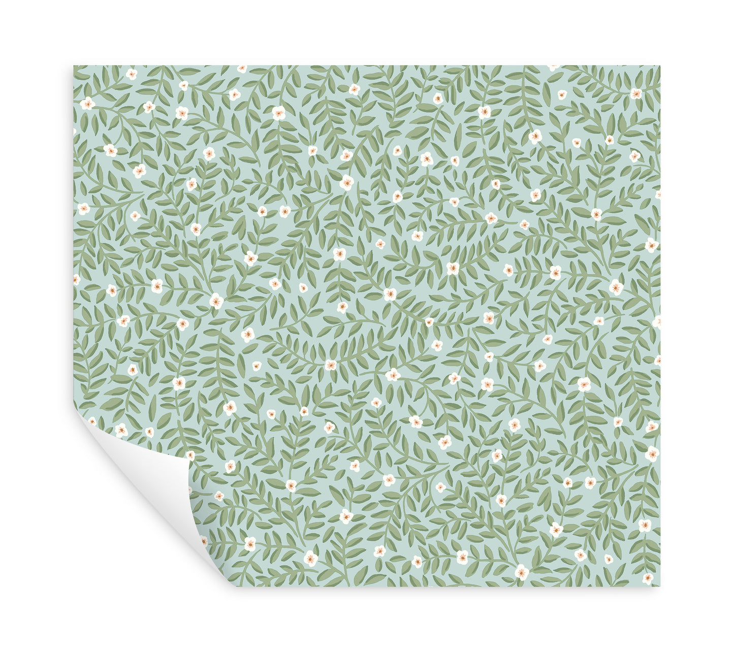 York Wallcoverings Rifle Paper Co. Elodie Light Blue Petite Floral Premium Peel + Stick Wallpaper Botanical Modern Light Blue  Wallpaper - PSW1672RL