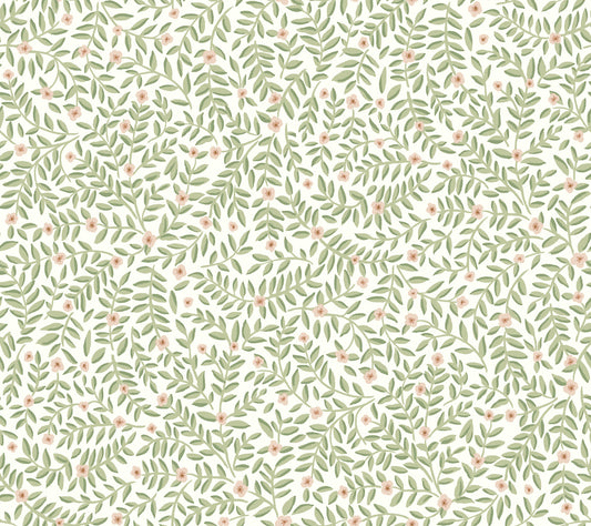 York Wallcoverings Rifle Paper Co. Elodie Cream Petite Floral Premium Peel + Stick Wallpaper Botanical Modern Cream  Wallpaper - PSW1673RL