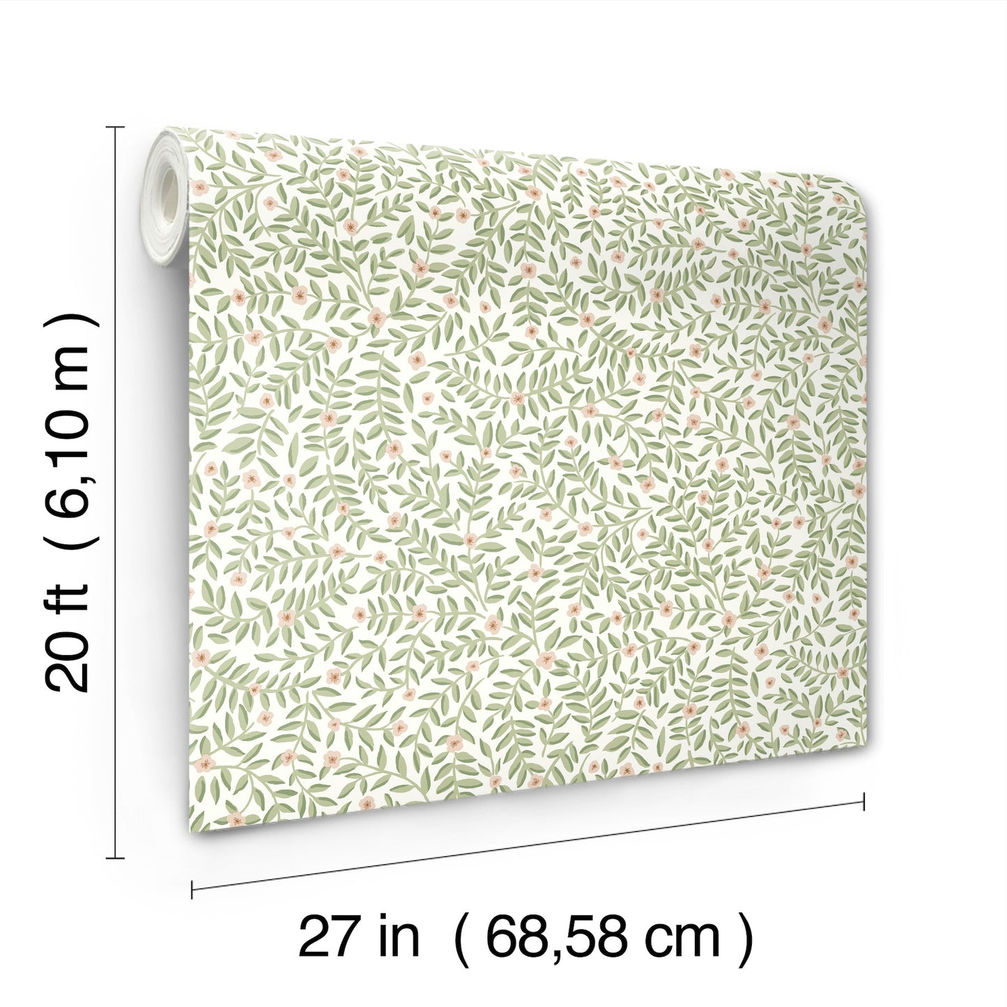 York Wallcoverings Rifle Paper Co. Elodie Cream Petite Floral Premium Peel + Stick Wallpaper Botanical Modern Cream  Wallpaper - PSW1673RL