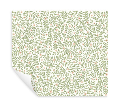 York Wallcoverings Rifle Paper Co. Elodie Cream Petite Floral Premium Peel + Stick Wallpaper Botanical Modern Cream  Wallpaper - PSW1673RL