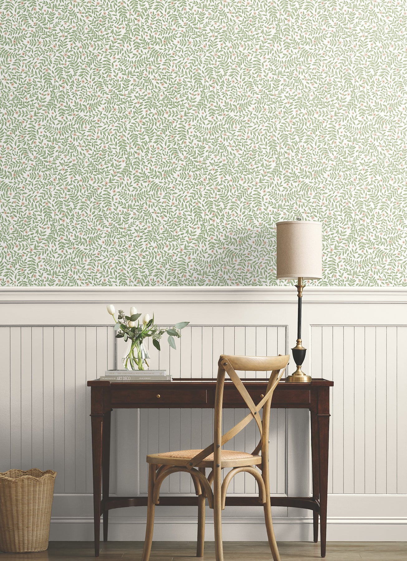 York Wallcoverings Rifle Paper Co. Elodie Cream Petite Floral Premium Peel + Stick Wallpaper Botanical Modern Cream  Wallpaper - PSW1673RL