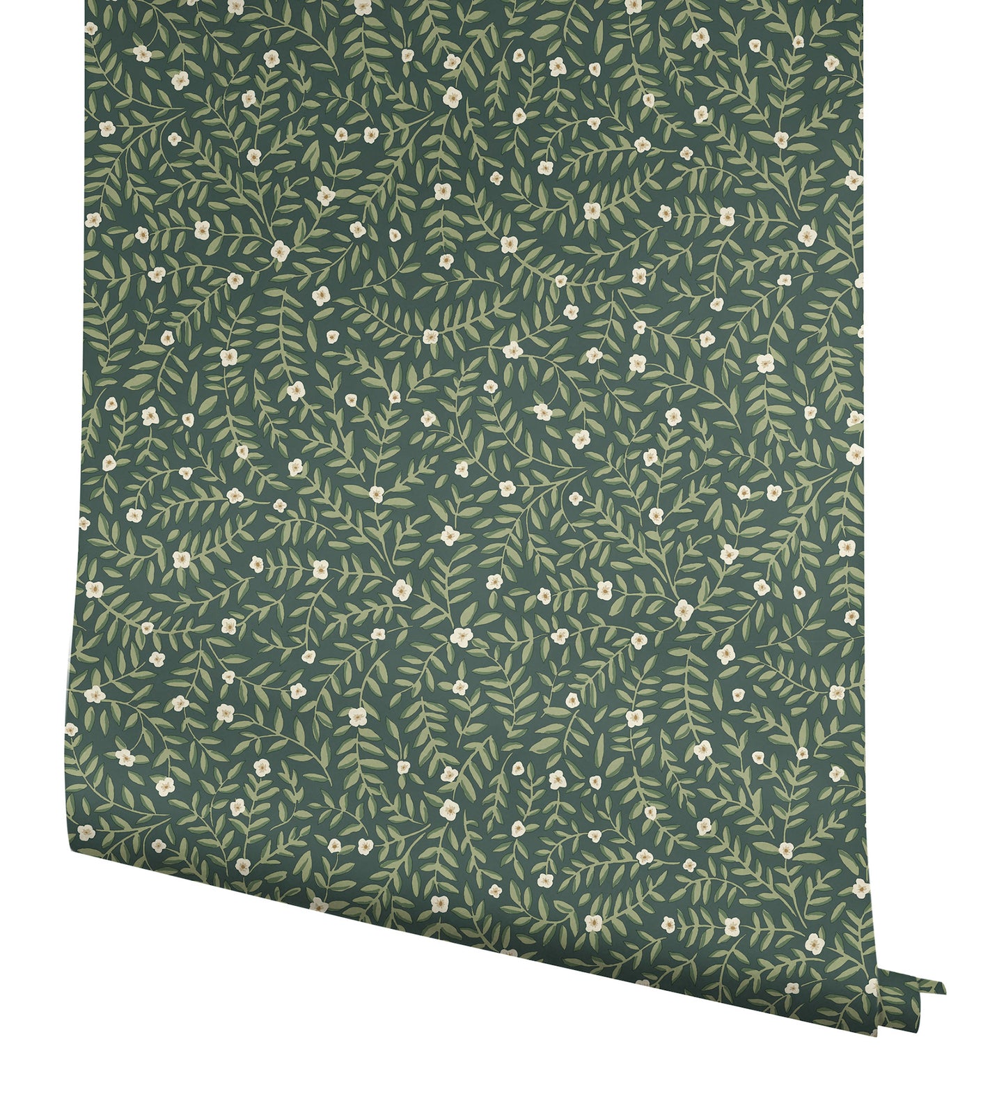York Wallcoverings Rifle Paper Co. Elodie Evergreen Petite Floral Premium Peel + Stick Wallpaper Botanical Modern Evergreen  Wallpaper - PSW1674RL