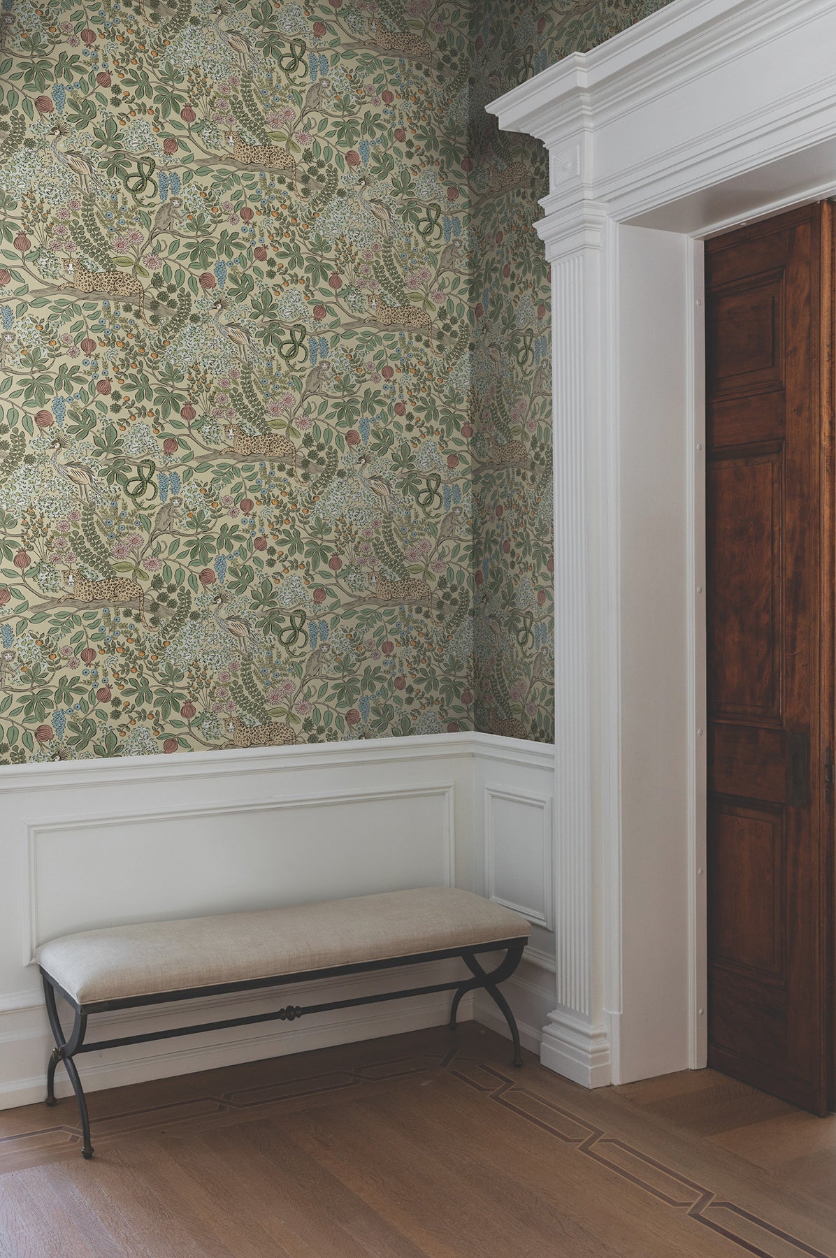 York Wallcoverings Rifle Paper Co. Safari Beige Jungle Toile Premium Peel + Stick Wallpaper Nature Whimsical Beige  Wallpaper - PSW1679RL