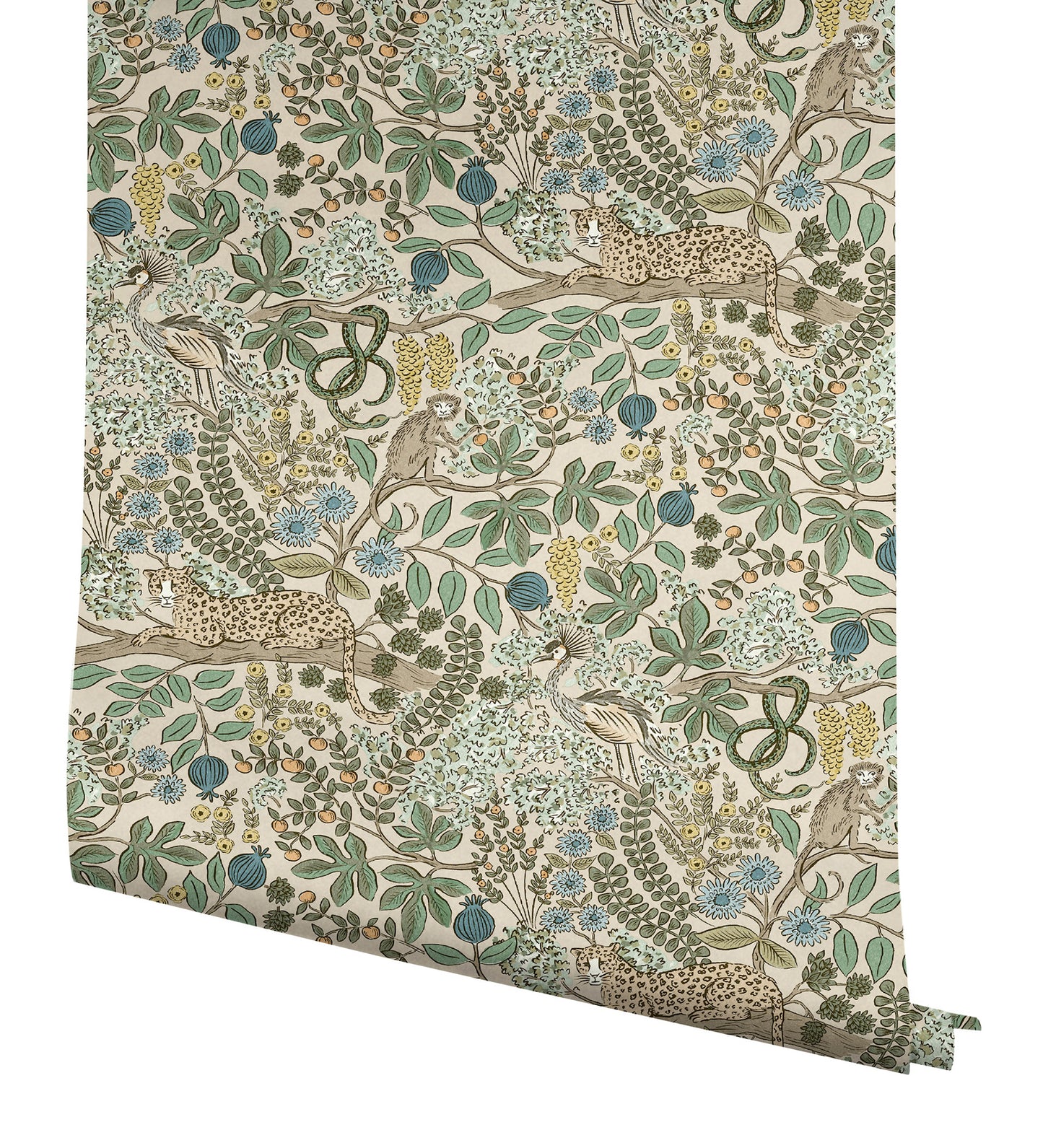 York Wallcoverings Rifle Paper Co. Safari Cream Jungle Toile Premium Peel + Stick Wallpaper Nature Whimsical Cream  Wallpaper - PSW1681RL