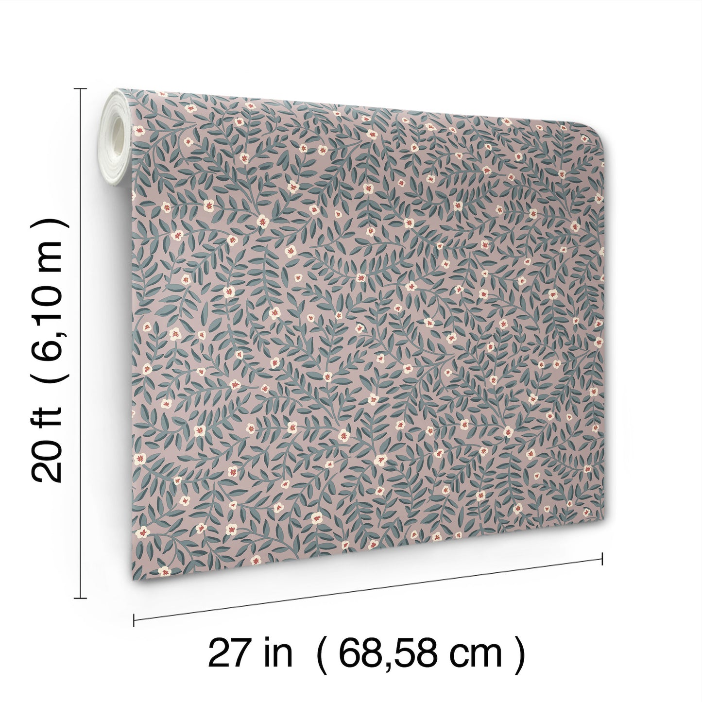 York Wallcoverings Rifle Paper Co. Elodie Lavender Petite Floral Premium Peel + Stick Wallpaper Botanical Modern Lavender  Wallpaper - PSW1693RL