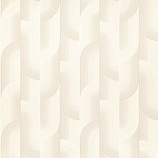 GALERIE WALLCOVERINGS Precious Weaves Geometric, All-over   Beige   - PW3101