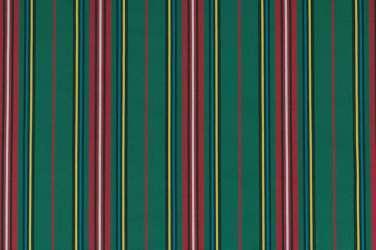 SCALAMANDRE OUTLET  FABRIC CISCO STRIPE  FABRIC GREEN   - PY 00031293