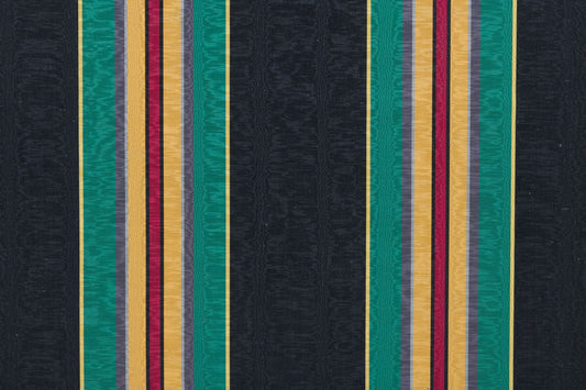 SCALAMANDRE OUTLET  FABRIC MONTEBELLO MOIRE  FABRIC BLACK   - PY 00032039 NEW SKU # PY20390003