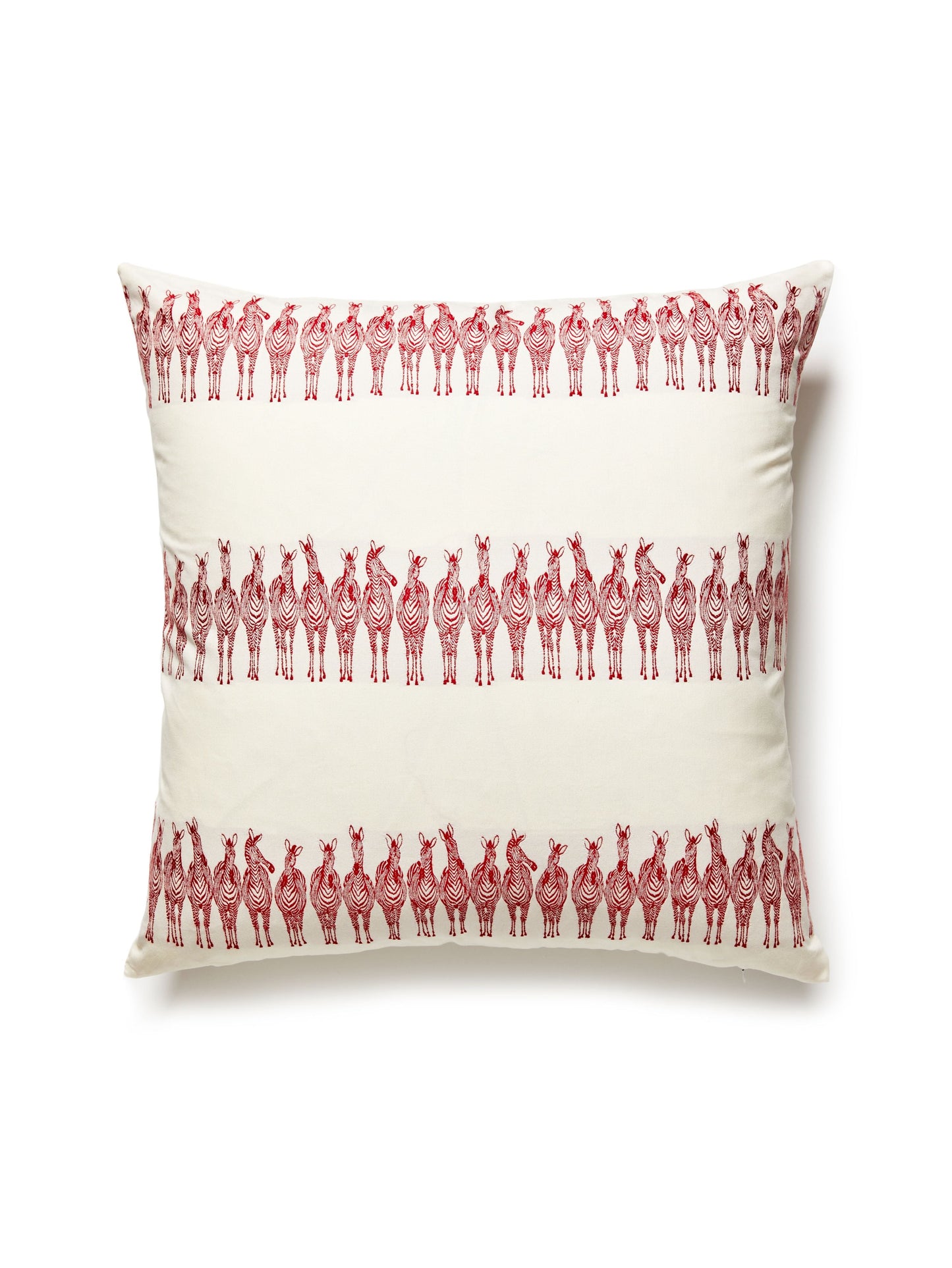 SCALAMANDRE PILLOWS   BIRD / ANIMAL 
STRIPE SQUARE    - PZ 0002ZOPPILL NEW SKU # PZZOPPILL0002