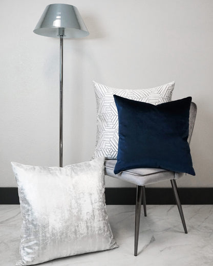 D.V. KAP HOME   24" x 24" Dazzle Pillow - Pearl Glam, Solid, Transitional    - 3277-P-2424