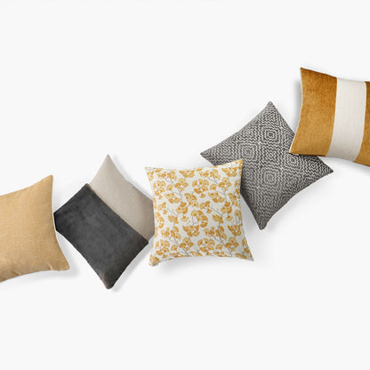 D.V. KAP HOME   24" x 24" St. Moritz Pillow - Steel Faux Fur, Transitional    - 3599-ST-2424