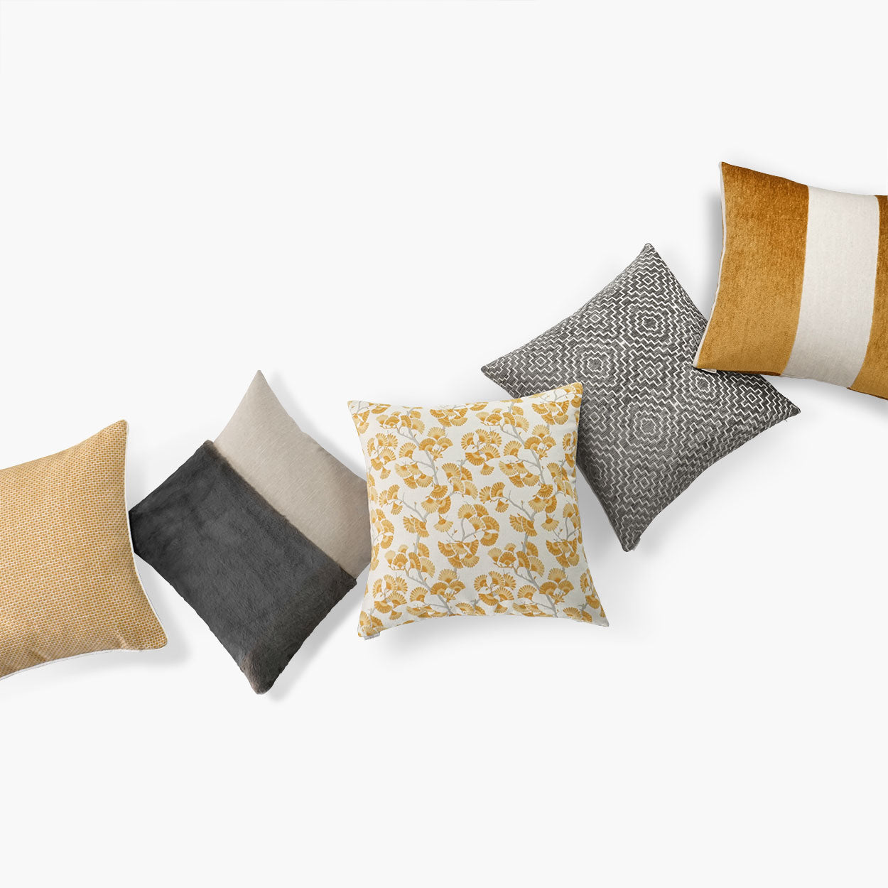 D.V. KAP HOME   24" x 24" Kristal Pillow - Saffron Farmhouse, Traditional    - 3615-S-2424