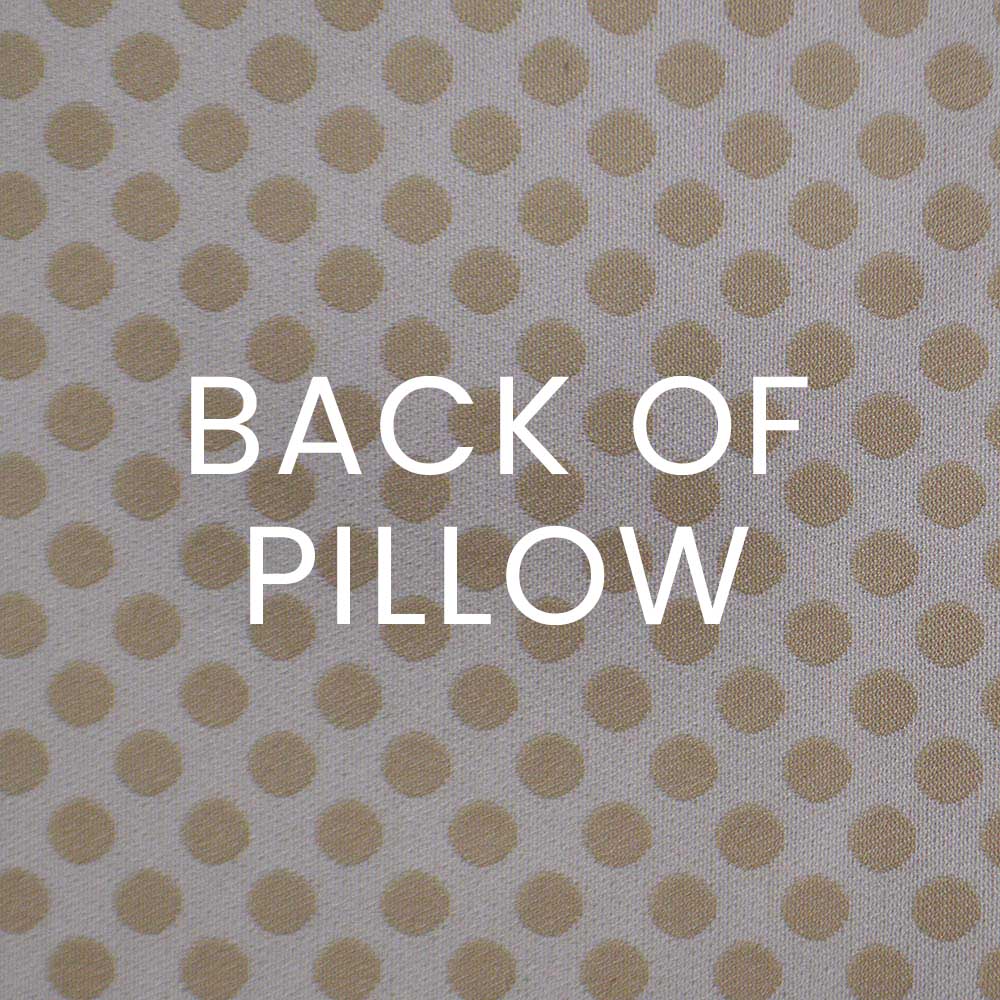 D.V. KAP HOME   24" x 24" Polka Dots Pillow - Cream Traditional, Circular - Dots    - 2515-C-2424