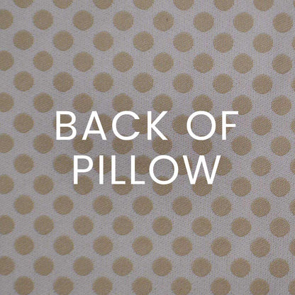 D.V. KAP HOME   24" x 24" Polka Dots Pillow - Cream Traditional, Circular - Dots    - 2515-C-2424