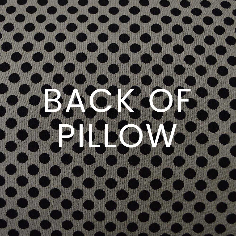 D.V. KAP HOME   24" x 24" Polka Dots Pillow - Black Traditional, Circular - Dots    - 2515-B-2424