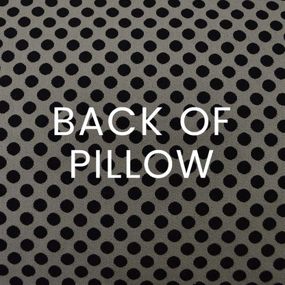 D.V. KAP HOME   24" x 24" Polka Dots Pillow - Black Traditional, Circular - Dots    - 2515-B-2424