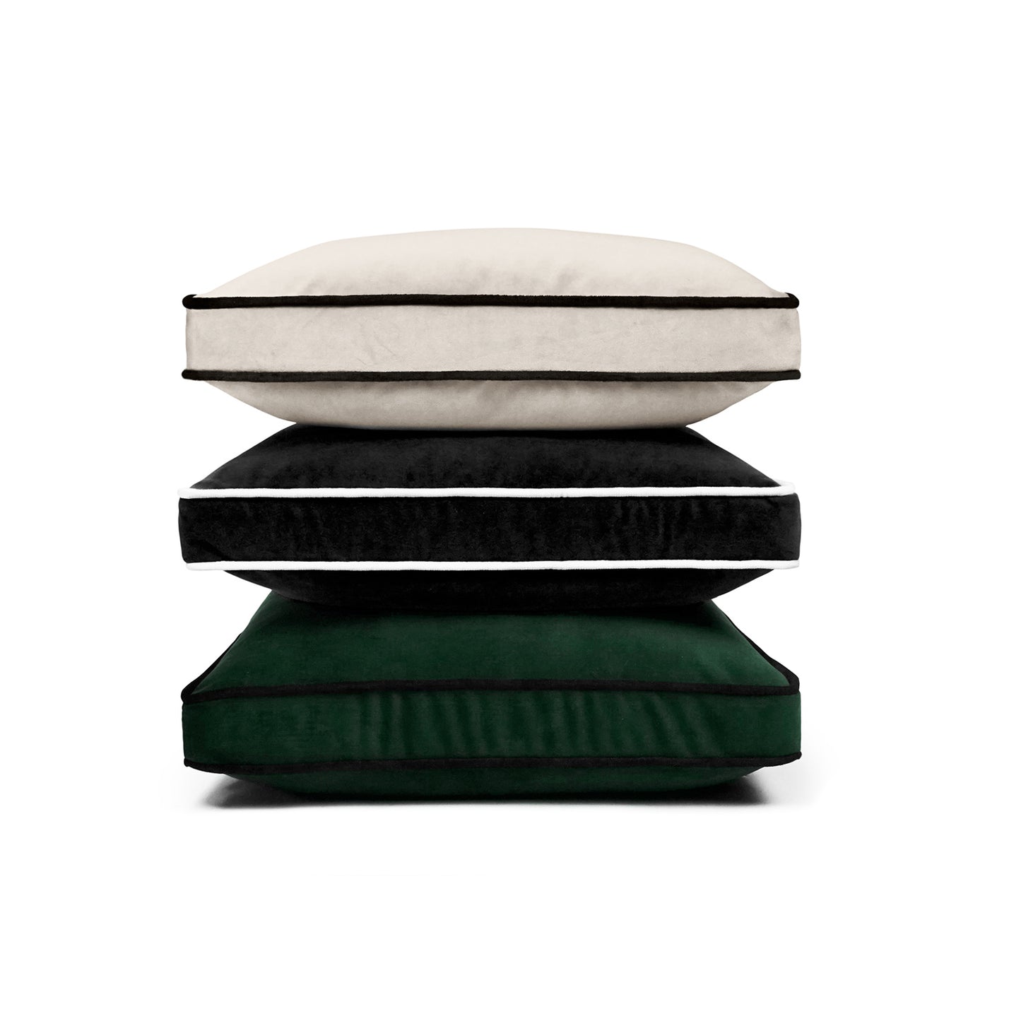 D.V. KAP HOME   22" x 22" Posh Box Pillow - Forest Solid, Transitional    - 3733-F-2222