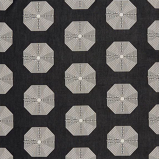JF Fabrics Crypton Home QUANTUM 98 Fabric Traditional,Transitional,Contemporary,Geometric Black  Jacquard - 5908998 J7151