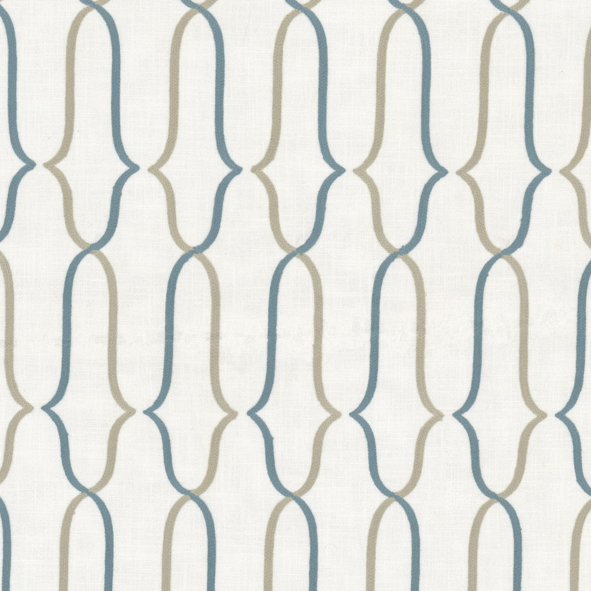 STOUT TEXTILES  MULTIPURPOSE,EMBROIDERIES TRANSITIONAL,, OGEE CHAMBRAY   - QUAT-1