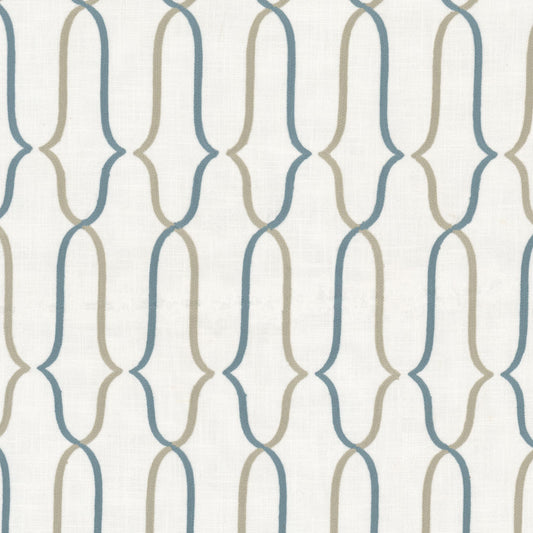 STOUT TEXTILES  MULTIPURPOSE,EMBROIDERIES TRANSITIONAL,, OGEE CHAMBRAY   - QUAT-1