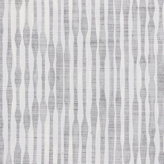 STOUT TEXTILES  MULTIPURPOSE,JACQUARD TRANSITIONAL,, STRIPE SILVER,CHROME   - QUEB-3