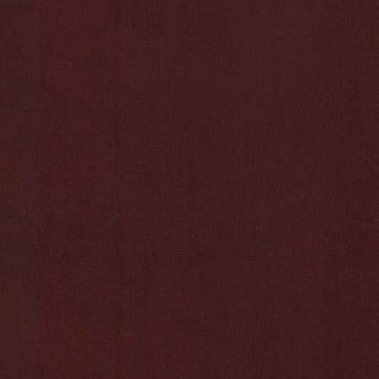 STOUT TEXTILES  UPHOLSTERY,VELVET TRADITIONAL, SOLID CABERNET,WINE   - QUEE-4