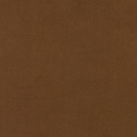 STOUT TEXTILES  UPHOLSTERY,VELVET TRADITIONAL, SOLID COGNAC   - QUEE-5