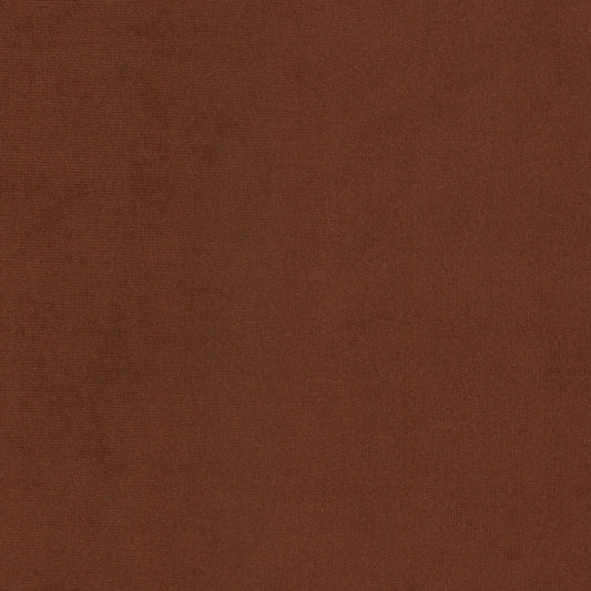 STOUT TEXTILES  UPHOLSTERY,VELVET TRADITIONAL, SOLID TERRACOTTA   - QUEE-6