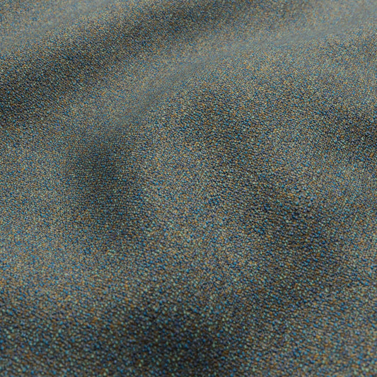 JF Fabrics FibreGuard QUINCY 67 Fabric Contemporary, Novelty Blue, Teal, Turquoise, Bronze  Boucle, Texture, Woven - 9300067 J9381