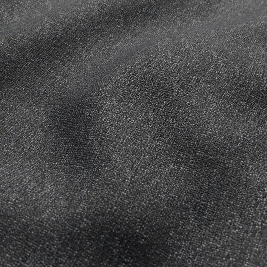JF Fabrics FibreGuard QUINCY 98 Fabric Contemporary, Novelty Charcoal, Black, Silver, Slate, Grey  Boucle, Texture, Woven - 9300098 J9381