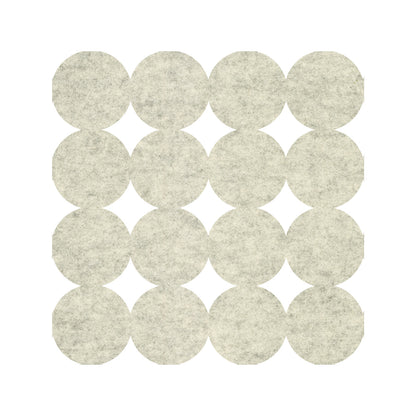 York Wallcoverings York Contract Modern Circles Ivory Peel and Stick Tiles Modern Global Whites and Off-Whites  Wallpaper - QWS1016