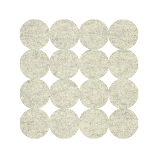 York Wallcoverings York Contract Modern Circles Ivory Peel and Stick Tiles Modern Global Whites and Off-Whites  Wallpaper - QWS1016