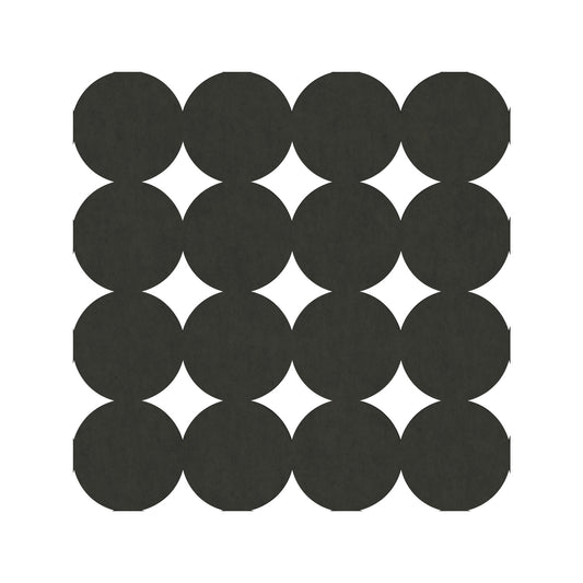 York Wallcoverings York Contract Modern Circles Charcoal Peel and Stick Tiles Modern Global Greys  Wallpaper - QWS1017