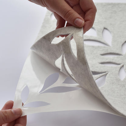 York Wallcoverings York Contract Botanical Trellis White Peel and Stick Tiles Modern Botanical Whites and Off-Whites  Wallpaper - QWS1020