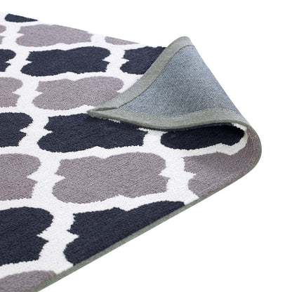 Modway Outlet Lida Moroccan Trellis 5x8 Area Rug by Modway  Living Room Rugs Charcoal and Black - R-1001B-58