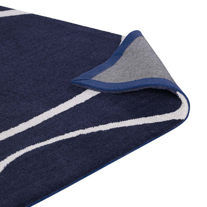 Modway Outlet Therese Abstract Swirl 5x8 Area Rug by Modway  Living Room Rugs Navy and Ivory - R-1002A-58