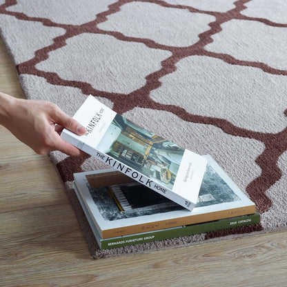 Modway Outlet Marja Moroccan Trellis 5x8 Area Rug by Modway  Living Room Rugs Brown and Gray - R-1003E-58