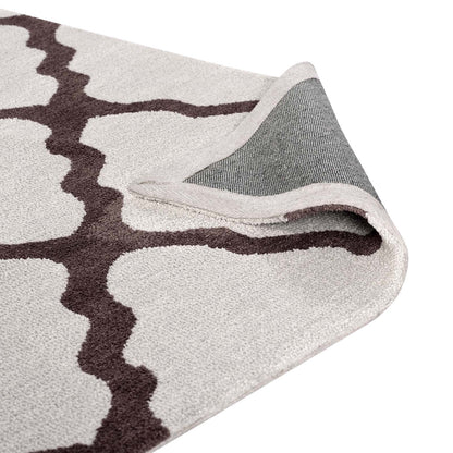 Modway Outlet Marja Moroccan Trellis 8x10 Area Rug by Modway  Living Room Rugs Brown and Gray - R-1003E-810